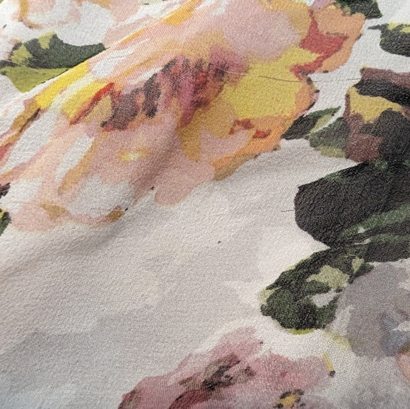 Marciano Floral Silk Midi Dress - Size S - Picture 6 of 10